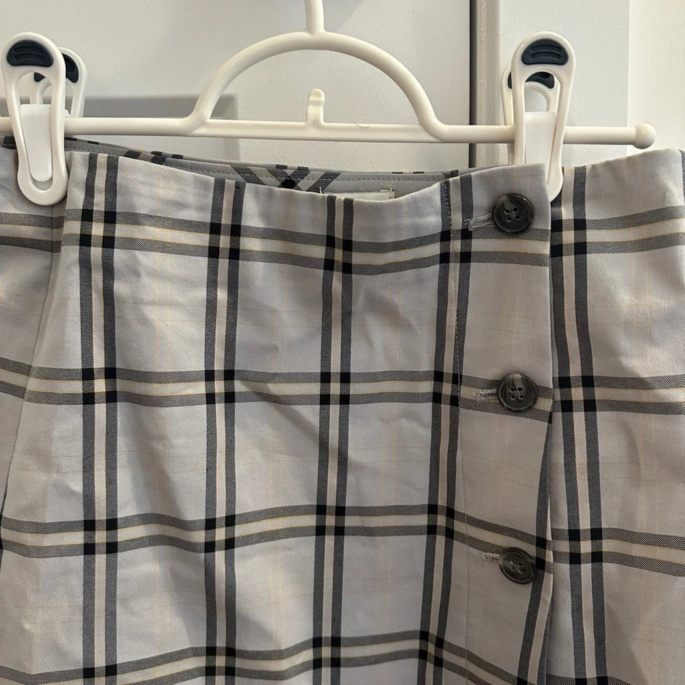Aritzia Sunday Best Grey Plaid Mini Skirt Size 4 Women’s Yuri Skirt - Picture 6 of 10
